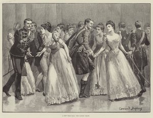 En nyårsbal, damernas kedja av Everard Hopkins