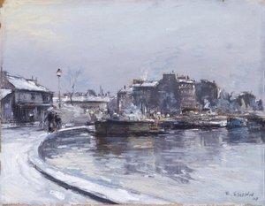 By the Seine (pastell på papper)
