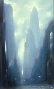 New York på natten av Everett Shinn