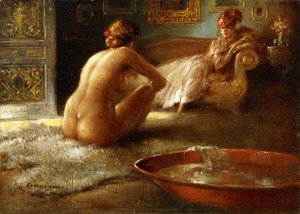 Voyeur och hennes baderska