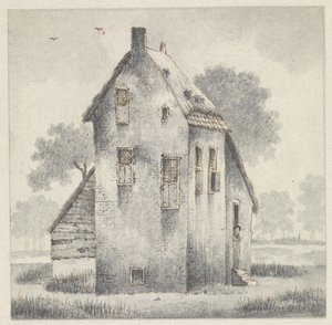 Högt hus i Zoelmond, i Betuwe av Evert Doublet