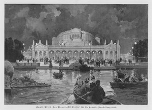Alt-Berlin Theatre, byggd för den stora industriutställningen i Berlin, Tyskland