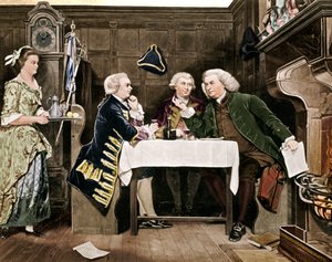 Dr Johnson, Goldsmith och Boswell, 1909