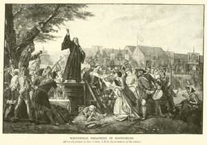 Whitefield predikar i Moorfields