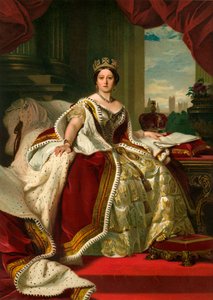 Hennes Majestät Drottningen i Hennes Kläder, 1859, c1897