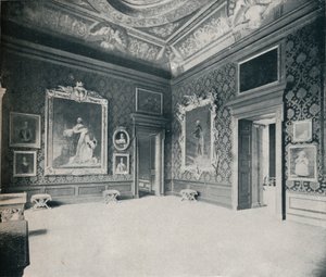 Drottning Carolines salong, vid Kensington Palace, c 1899, 1901 av Eyre and Spottiswoode