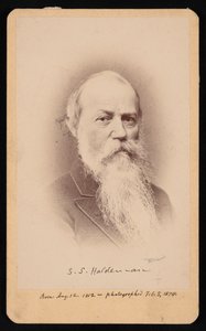 Porträtt av Samuel Stehman Haldeman 1812-1880, 5 februari 1874. av FA Wenderoth and Co