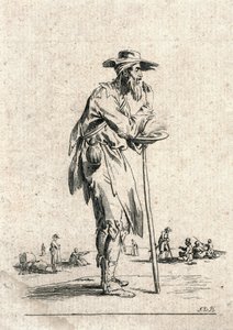 Beggar (engraving) av F.D.B. Monogrammist