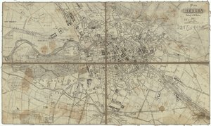 Plan för Berlin av F.H. Morin