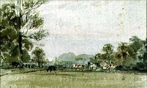 Utsikt över Hyde Park, 1800-talet av F.J. Collignon