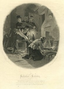 Nicholas Nickleby: Newman Noggs och Wackford Squeers, 1867