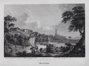 Malton (gravyr) av F. (after) Nicholson