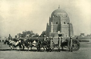 Indiskt garnisonsartilleri med tungt batteri 40-pr. M.L. Utrustning - Borrbeställning Khaki, 1901.