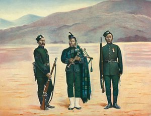 "The Fifth Gurkhas", 1901. av F Bremner