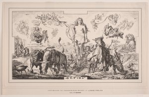 Gefion, takmålning för Frederiksborgsmuseet av Lorenz Frølich