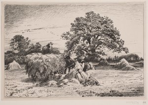 Höstlandskap av F. Hendriksen