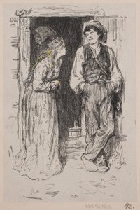 Illustration för "Askungen som fick prinsessan att ljuga" av F. Hendriksen