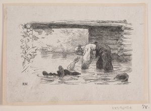 Illustration för "The Love Against the Stream" av F. Hendriksen