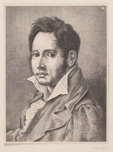 Porträtt av Oehlenschläger av F. Hendriksen