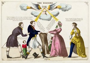 The Discord, 1855 av F. Heppenheimer