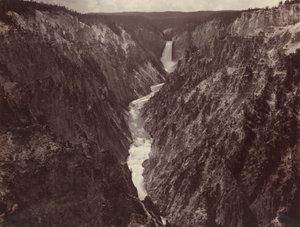 Grand Canyon i Yellowstone och Falls, ca. 1884.