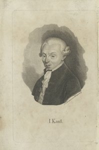 Porträtt av Immanuel Kant 1724-1804, ca 1820. av F. L. Lehmann
