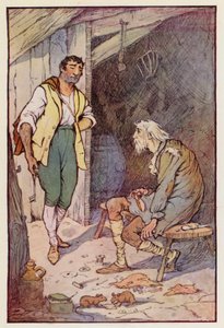 Illustration till En berättelse om två städer av Charles Dickens (färglitografi) av F. M. B. Blaikie