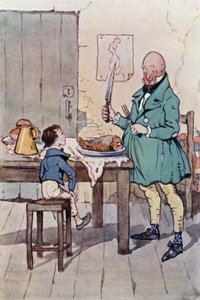 Illustration till David Copperfield (färglitografi) av F. M. B. Blaikie