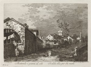 Att ta på sig kläder... av Fabio Berardi after Canaletto