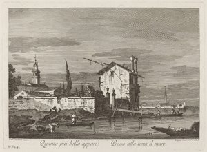 Ju vackrare det ser ut... av Fabio Berardi after Canaletto