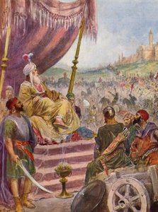 La Gerusalemme Liberata av Torquato Tasso: Canto XVII, strof 11 (färglitografi) av Fabio Fabbi
