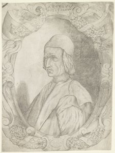 Porträtt av Agnolo Poliziano av Fabio Licinio