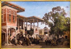 Caravanserai innergård i Trebizond