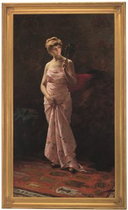 En perfekt reflektion (olja på duk) av Fanny Laurent Fleury