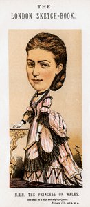 Alexandra av Danmark, prinsessa av Wales, 1874.