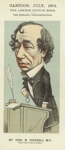 Karikatyr av Benjamin Disraeli