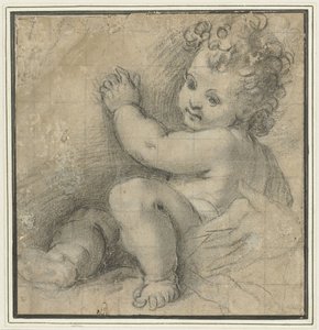 Kristusbarn med Marias hand av Federico Barocci