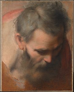 Huvudstudie av Sankt Josef av Federico Barocci