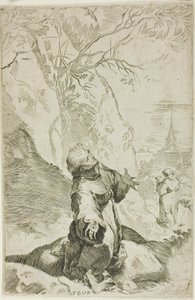 Saint Francis tar emot Stigmata av Federico Barocci