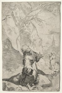St Francis tar emot Stigmata av Federico Barocci