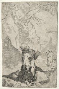 St Francis tar emot Stigmata. av Federico Barocci