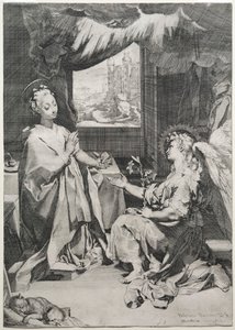 Bebådelsen, c. 1585.