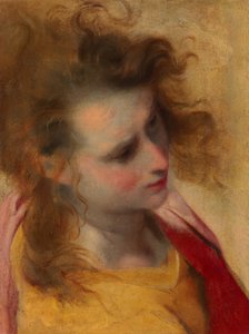 Huvudstudie av evangelisten Sankt Johannes av Federico Barocci