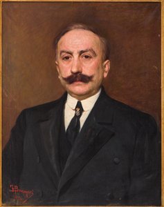 Porträtt av en man, av Federico Bernagozzi (olja på duk) av Federico Bernagozzi