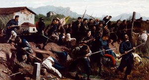 Slaget vid Varese, ca 1862 (olja på duk)