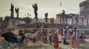 Processionen av Saint Anne vid Ponte Sant