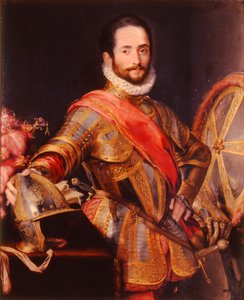 Ett porträtt av Francesco Maria della Rovere (olja på duk) av Federico Fiori (studio of) Barocci or Baroccio
