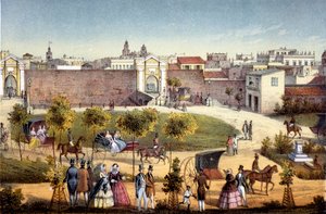 Portarna till Monseratte, Havanna, Kuba, 1840