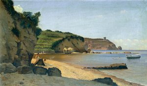 Södra småbåtshamnen, av Federico Rossano (1835-1912), olja på duk, 34x59 cm.