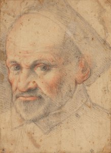 Porträtt av en prästman av Federico Zuccaro